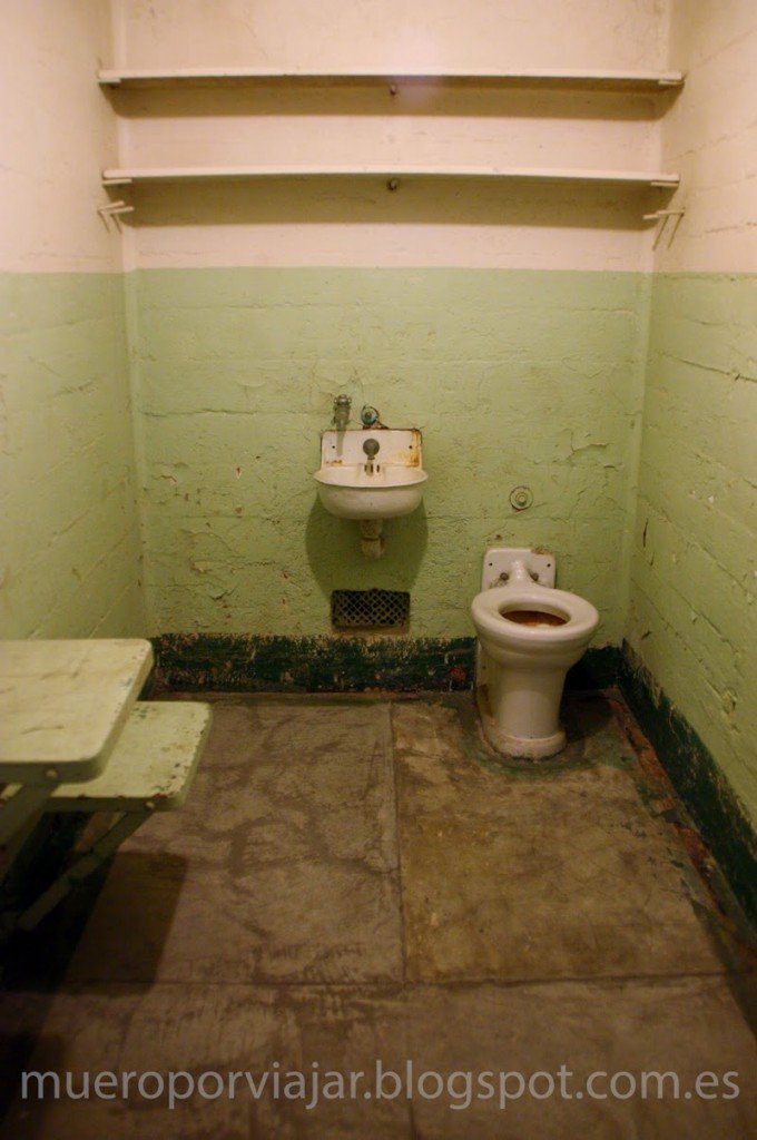 Interior celda de Alcatraz, San Francisco