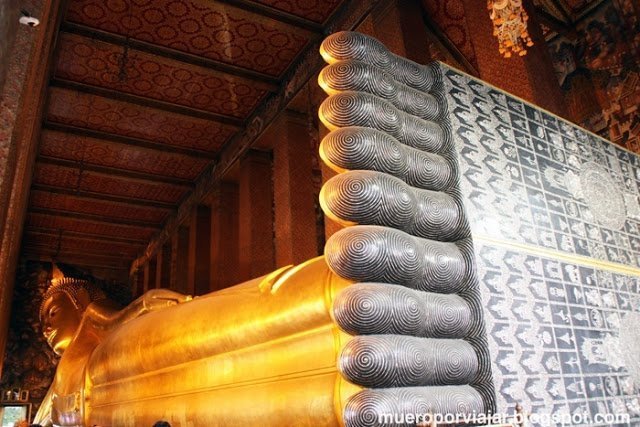 Buda Reclinado en el templo de Wat Pho, Tailandia