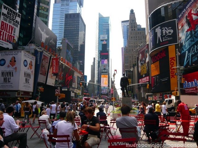Times Square, el centro de actividad de la ciudad de New York