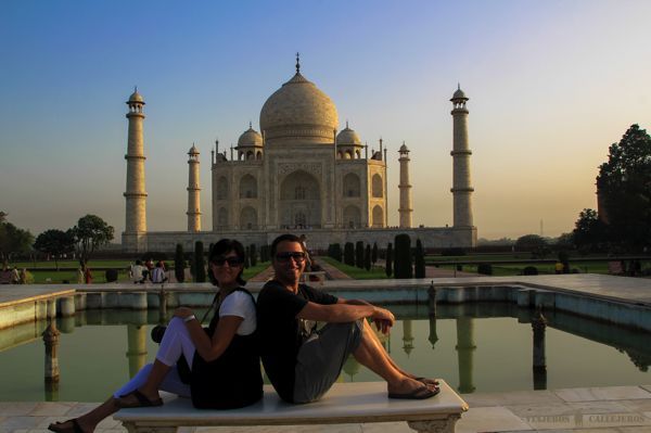 ViajerosCallejeros en el Tahj Mahal de la India, un lugar mágico