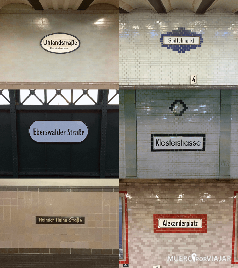 Las paradas de metro de Berlín que más usamos en nuestra visita