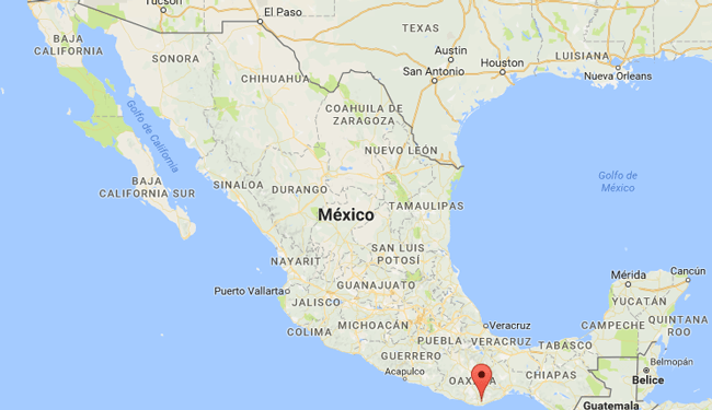 Mapa de Huatulco en México