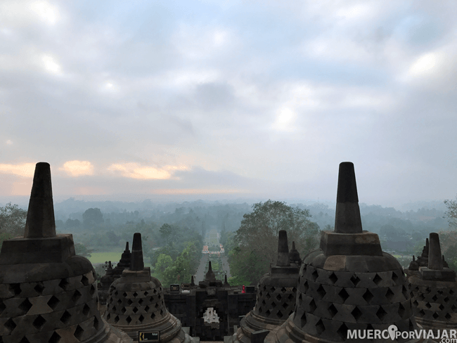 Amaneciendo en Borobudur