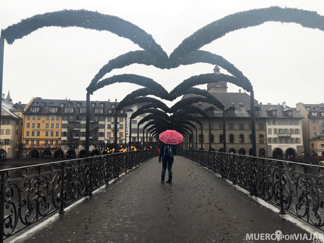 Paseando por los preciosos puentes de Lucerna