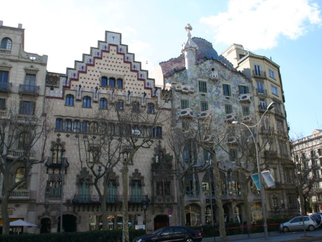 Casa Amatller en la calle Passeig de Grácia en Barcelona