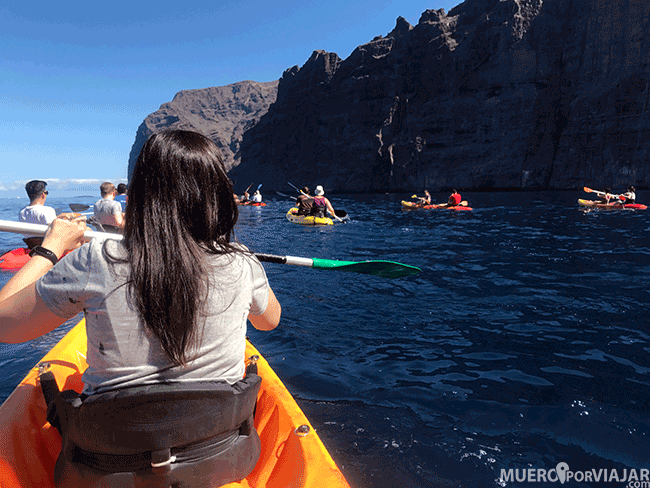 Kayak en los gigantes - Tenerife