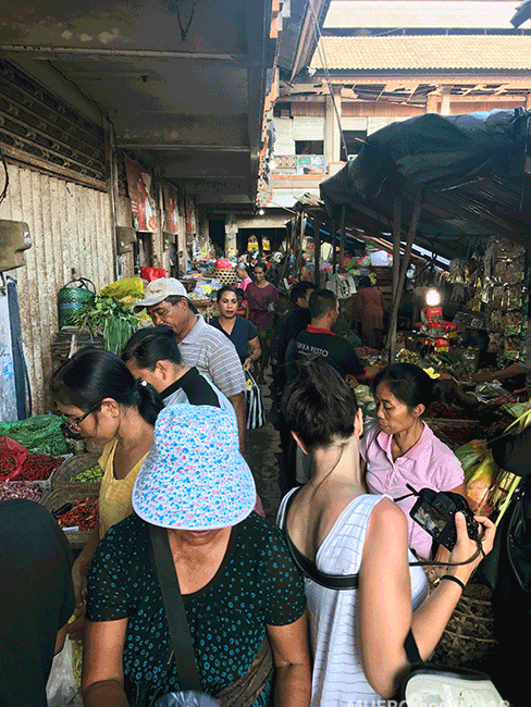 Mercado en Sukawati (Bali)