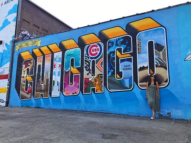 El grafitti de Greetings Tour en Chicago