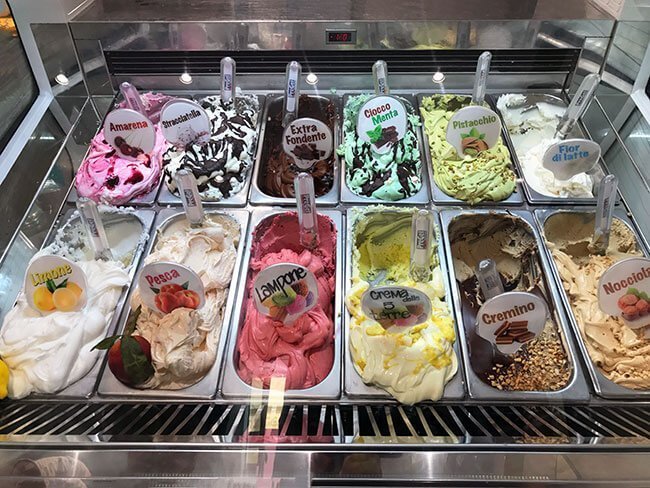 En Italia no puede faltar el helado