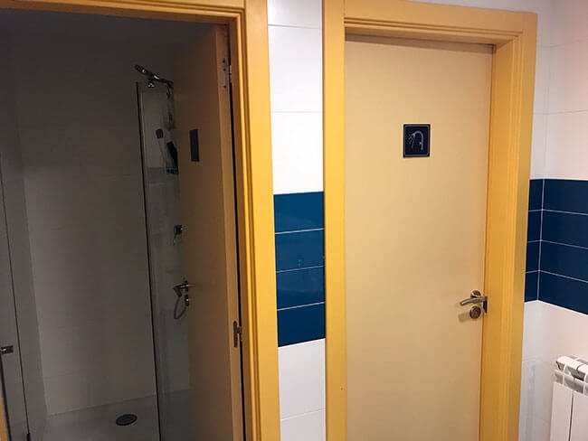 Los baños compartidos en mi alojamiento en San Sebastián