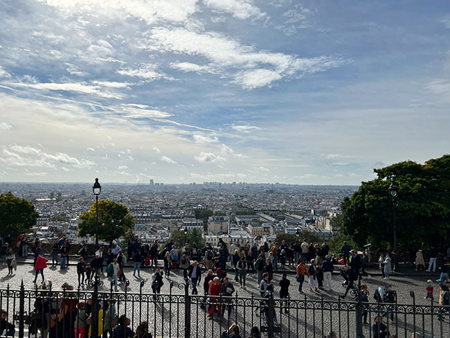 Vistas de París desde la iglésia Sacré-Coeur 