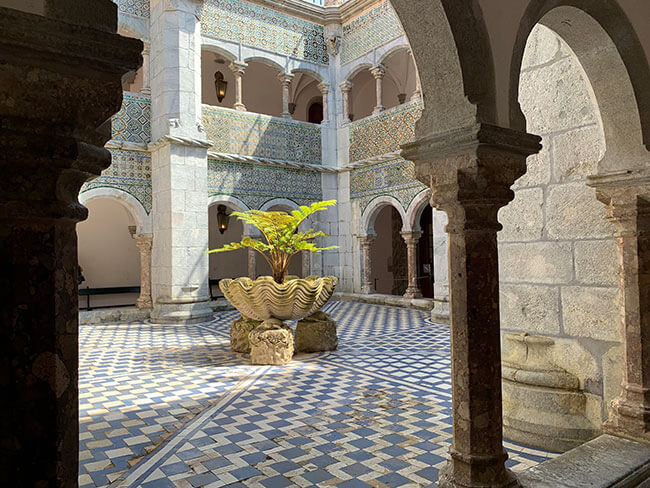 Interior del Palacio da Pena en Sintra
