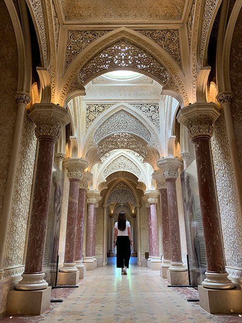 El espectacular interior del Palacio de Monserrate en Sintra
