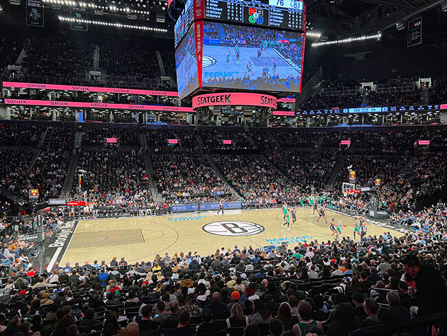 Basket en el Barclays Center en Brooklyn 