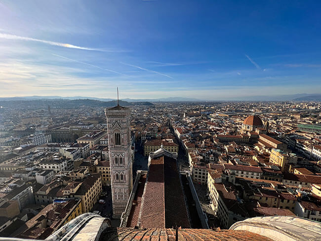 Vistas desde la cúpula Duomo de Florencia
